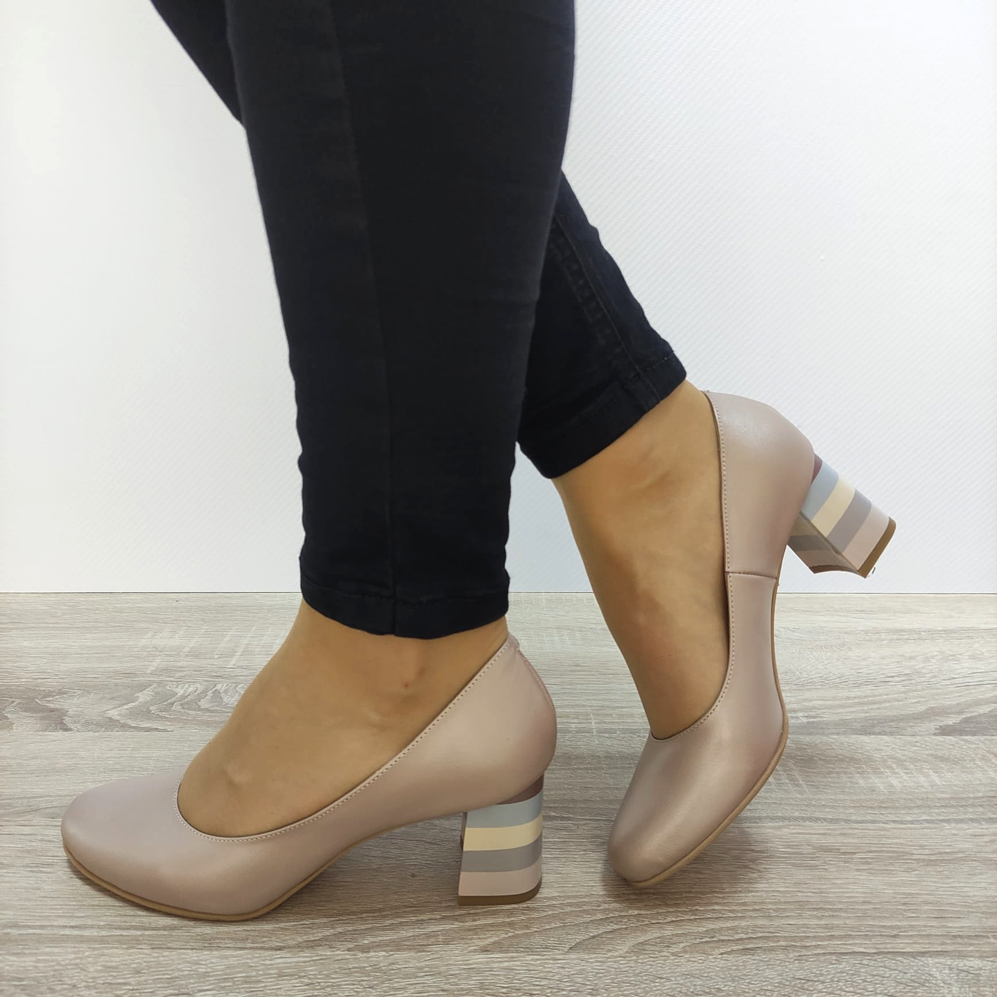 PANTOFI ELEGANȚI DAMĂ PERLLA 582-1 BEJ - imagine 2