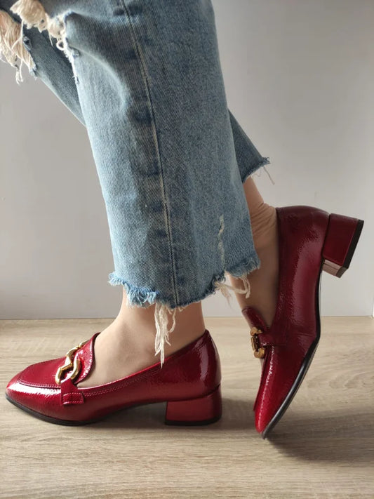 PANTOFI ELEGANTI DAMA TAMARIS 24316-43 ROSII LAC