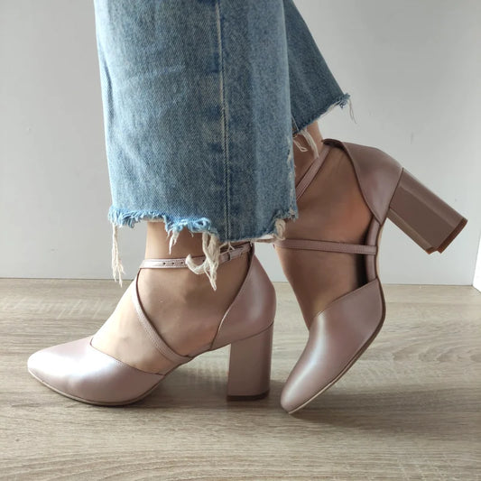 PANTOFI ELEGANTI DECUPATI DAMA ANTONIO 35216 GREJ SIDEF