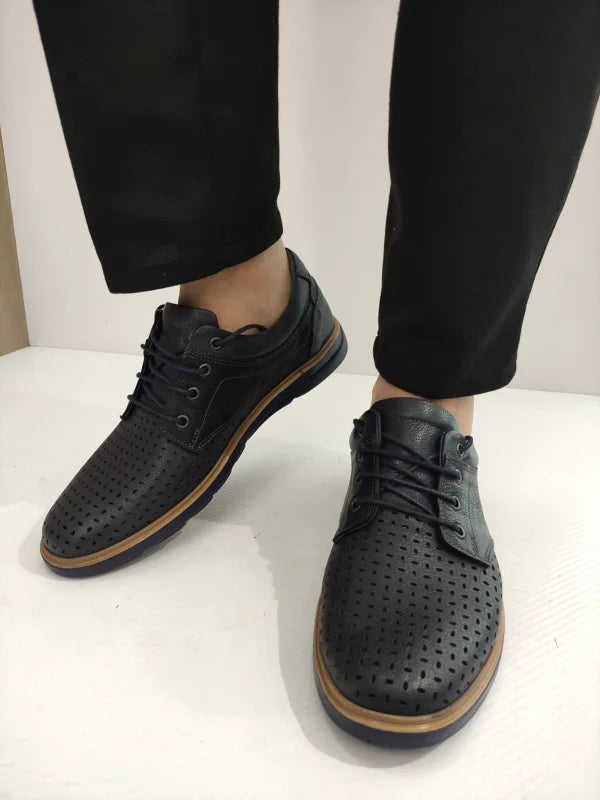 PANTOFI PERFORATI BARBATI BIO FLEX 407 BLEUMARIN