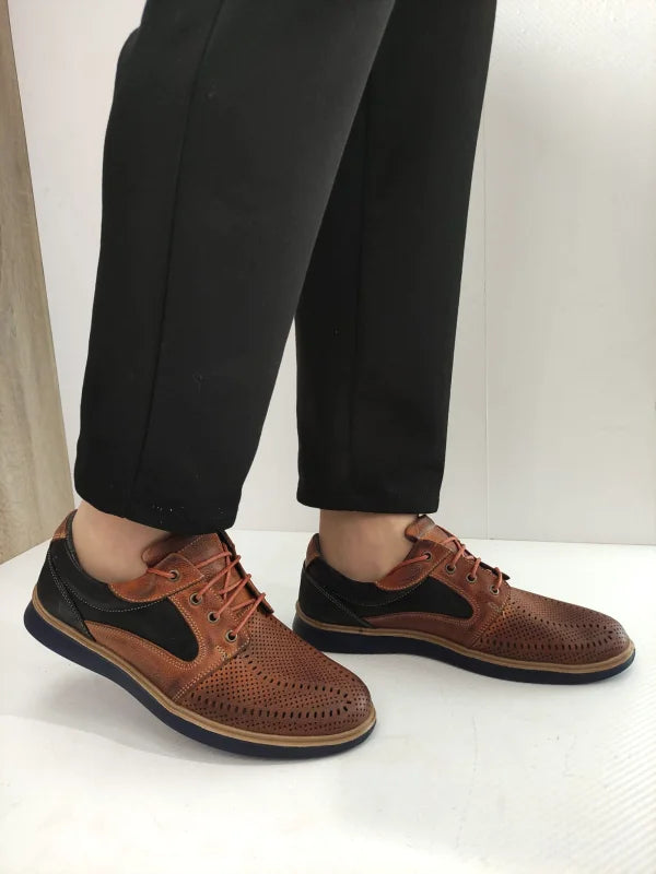 PANTOFI PERFORATI BARBATI DOGATI 1523 MARO - imagine 2