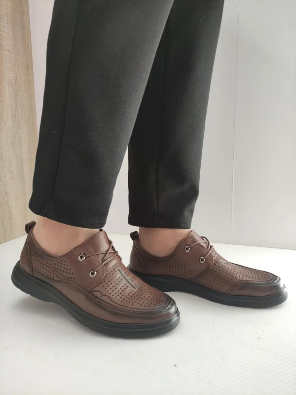 PANTOFI PERFORATI BARBATI MELS 883L-17 MARO - imagine 2
