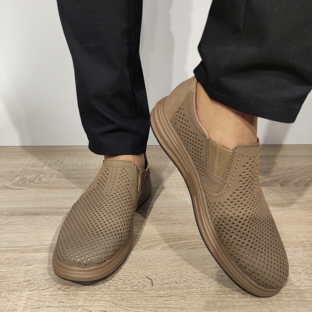 PANTOFI PERFORATI CASUAL BARBATI RIEKER B6355-64 MARO - imagine 3