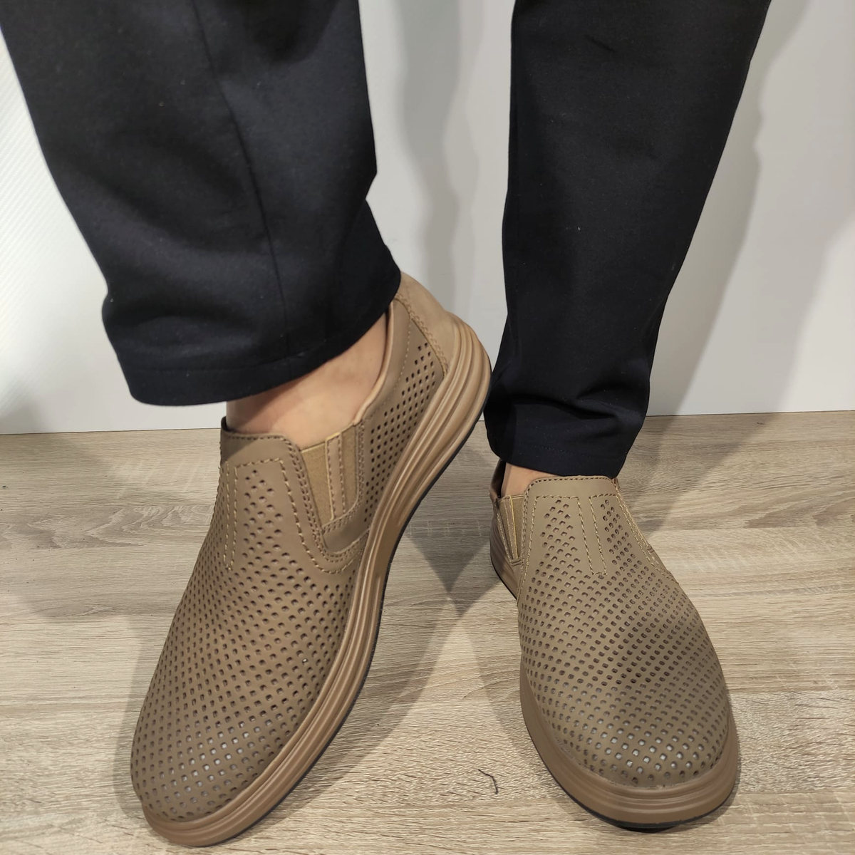 PANTOFI PERFORATI CASUAL BARBATI RIEKER B6355-64 MARO - imagine 5
