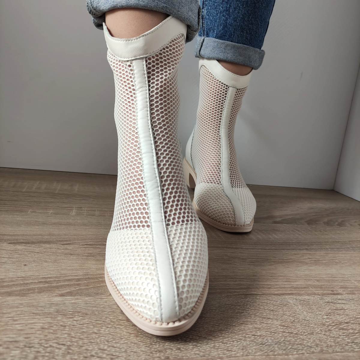PANTOFI PERFORATI CASUAL DAMA FORMAZIONE 630037 BEJ - imagine 4