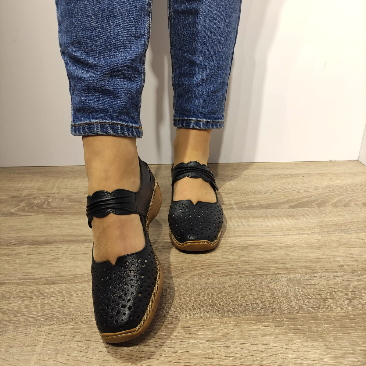 PANTOFI PERFORAȚI CASUAL DAMĂ RIEKER 41399-14 - imagine 6
