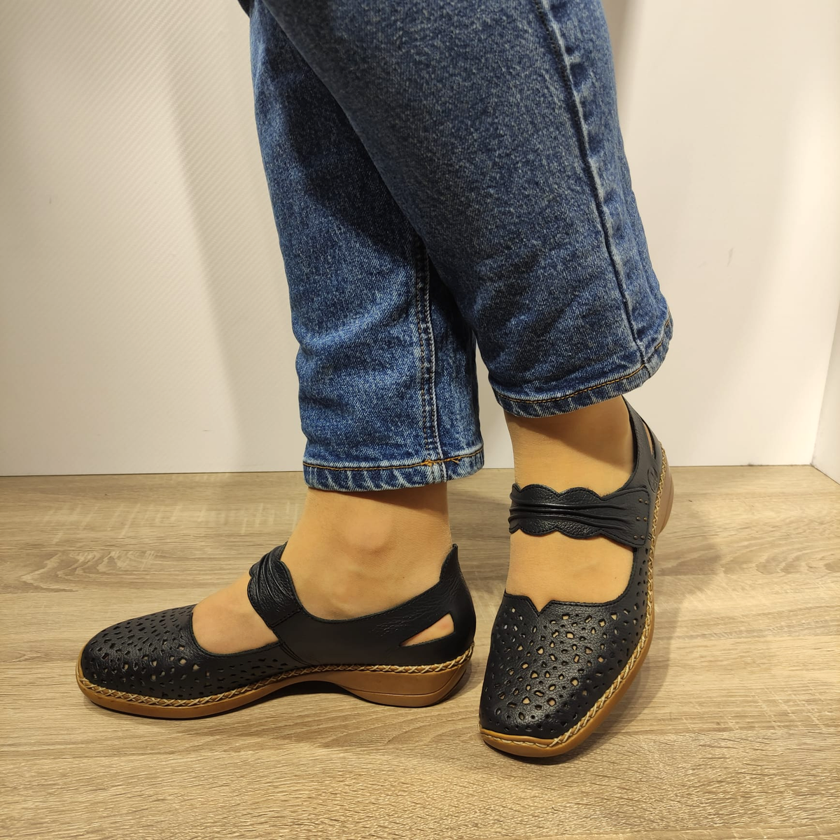 PANTOFI PERFORAȚI CASUAL DAMĂ RIEKER 41399-14 - imagine 3