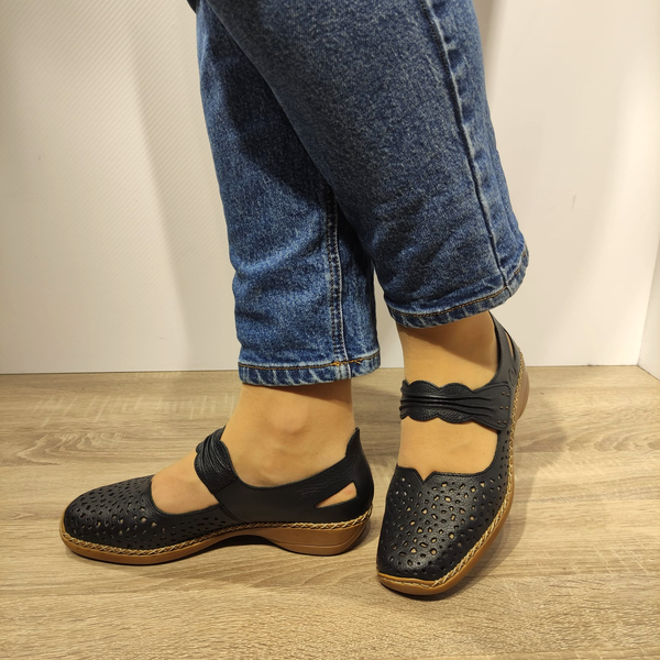 PANTOFI PERFORAȚI CASUAL DAMĂ RIEKER 41399-14 - imagine 3