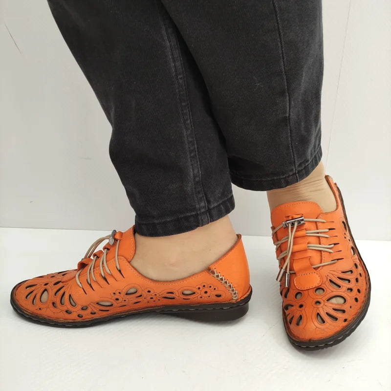 PANTOFI PERFORATI DAMA DOGATI 1154-1-0 PORTOCALII - imagine 5
