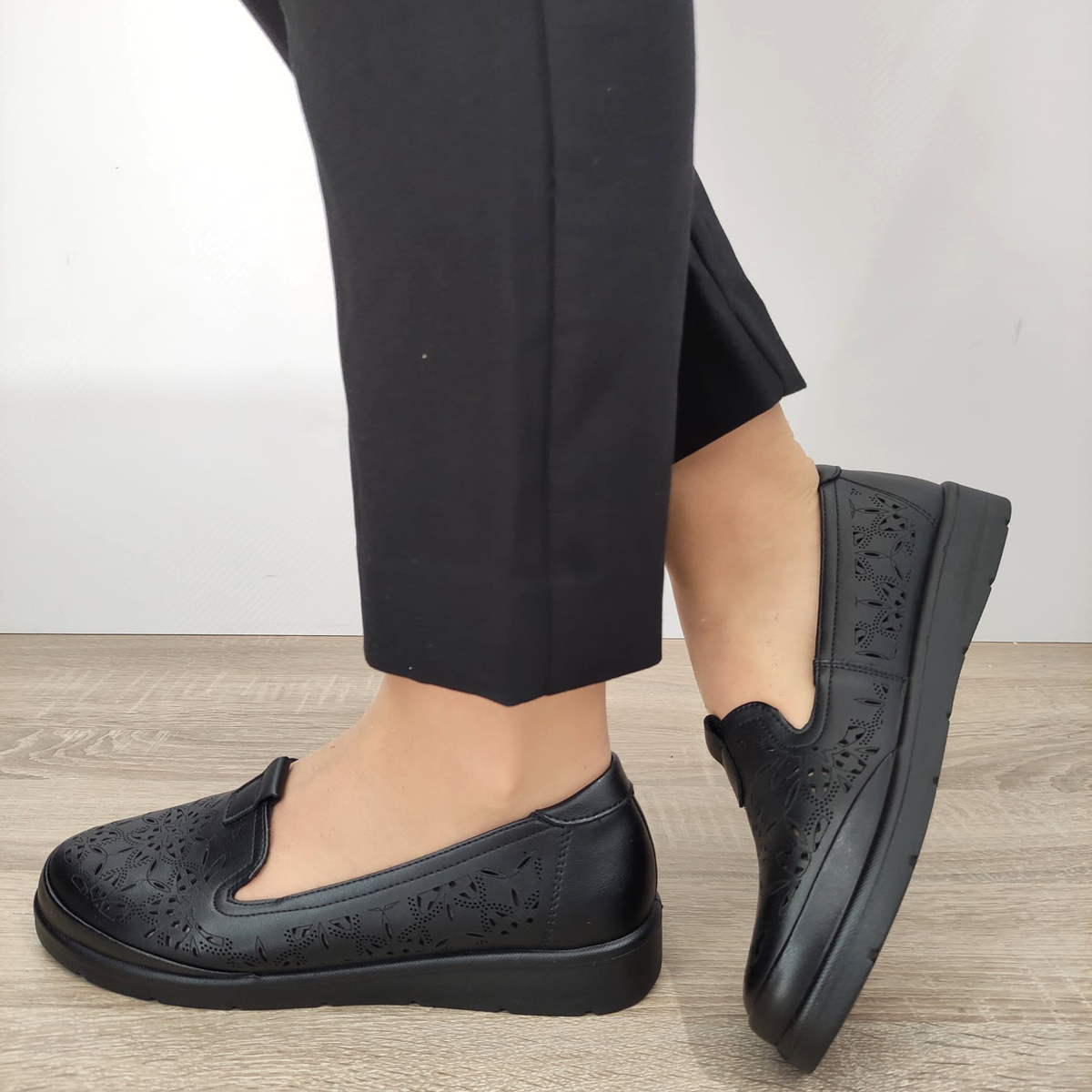 PANTOFI PERFORATI DAMA FORMAZIONE 33196WTP NEGRI - imagine 6