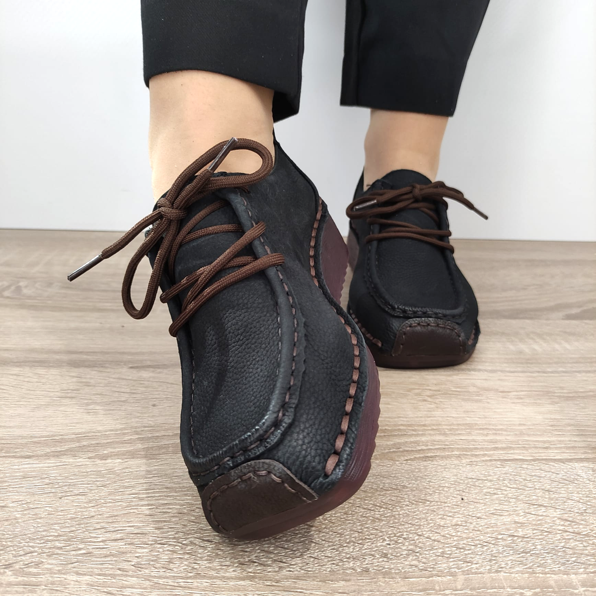 PANTOFI PERFORATI DAMA FORMAZIONE 33196WTP NEGRI - imagine 9