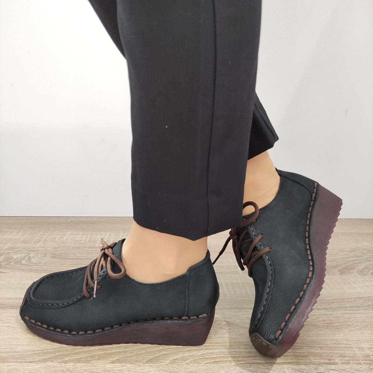 PANTOFI PERFORATI DAMA FORMAZIONE 33196WTP NEGRI - imagine 2