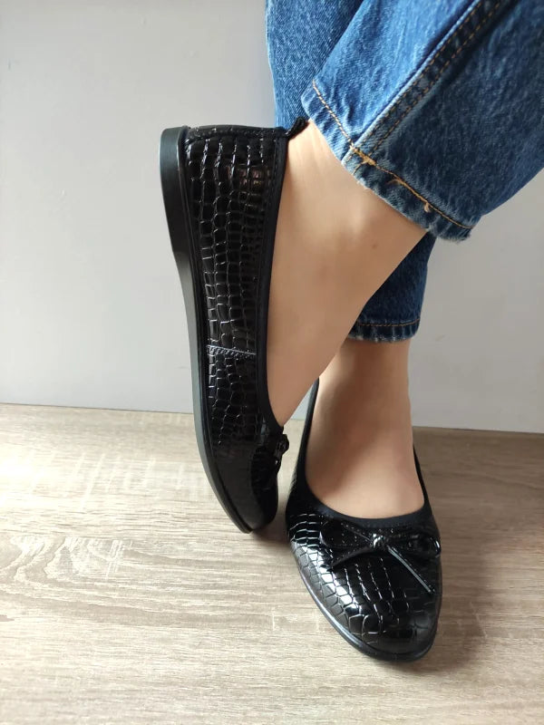 PANTOFI CASUAL PERFORATI DAMA KARISMA 60005A 01-O NEGRI CROCO