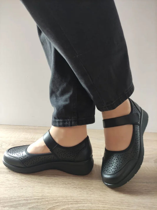 PANTOFI CASUAL PERFORATI DAMA PASS 860022A 01-N NEGRI