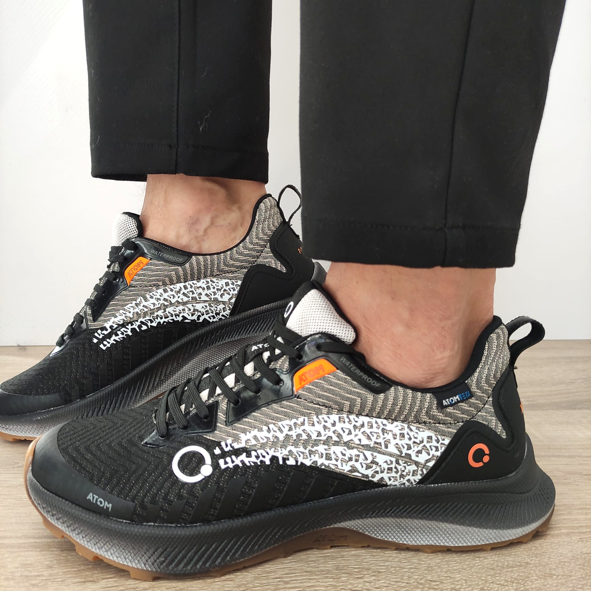 PANTOFI SPORT BARBATI ATOM 502663 NEGRI - imagine 2
