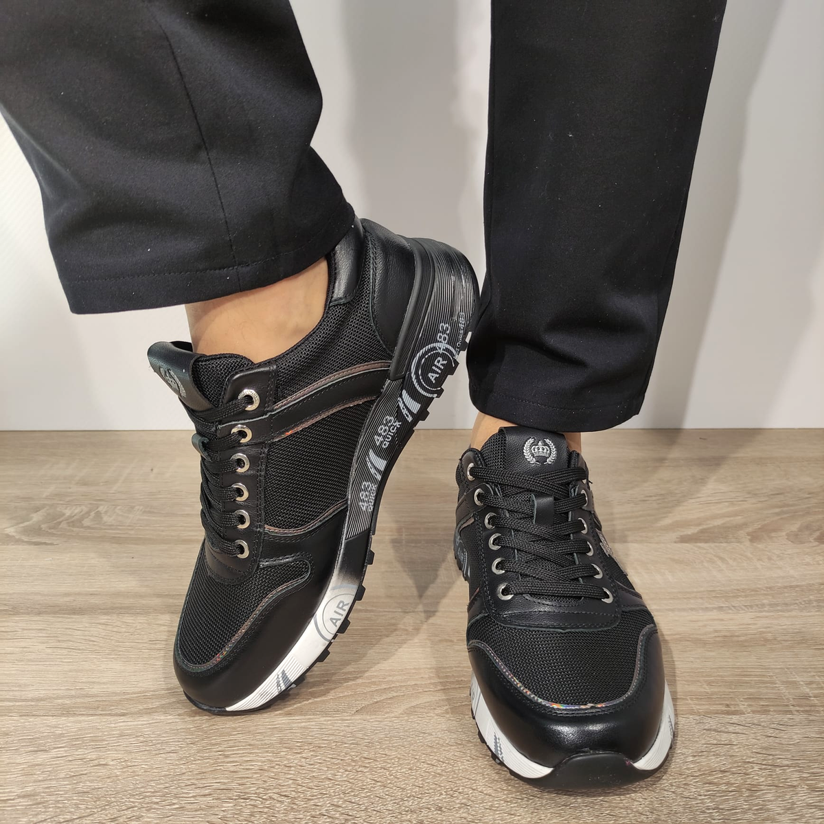 PANTOFI SPORT BARBATI FRANCO GERARDO 9010 NEGRI - imagine 5