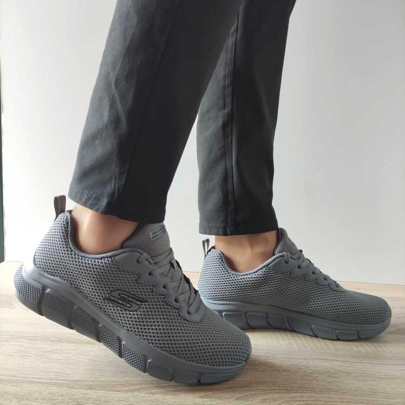 PANTOFI SPORT BARBATI SKECHERS 118106 DKGY - imagine 2