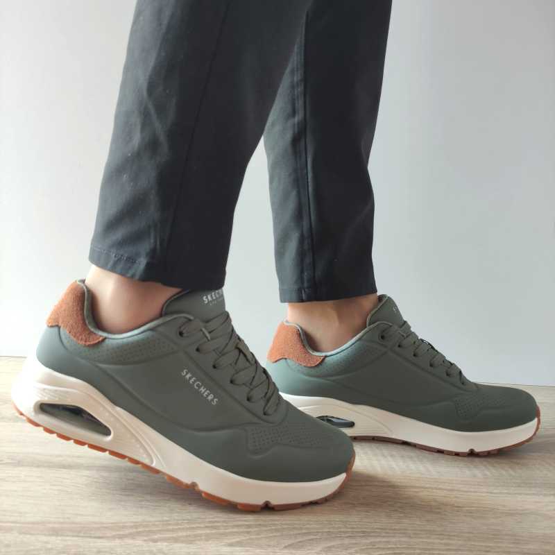 PANTOFI SPORT BARBATI SKECHERS 183004 OLV - imagine 2
