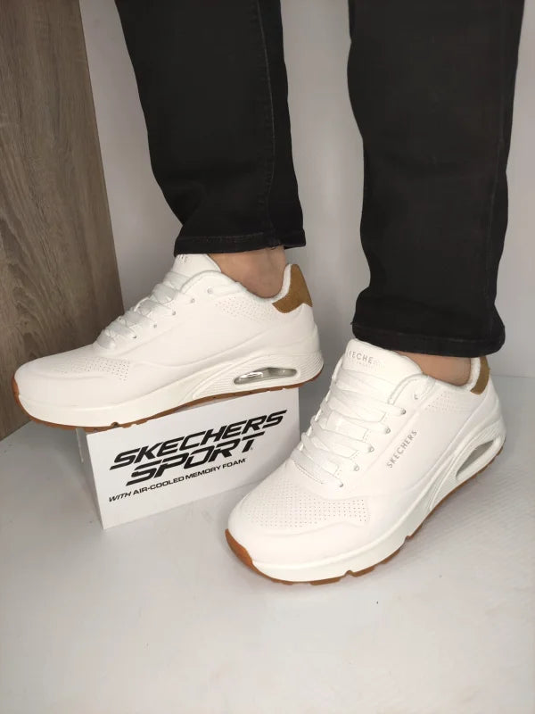 PANTOFI SPORT BARBATI SKECHERS 183004 WHT - imagine 3