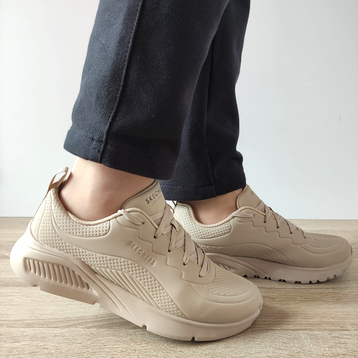 PANTOFI SPORT BARBATI SKECHERS 183120 TAN - imagine 2