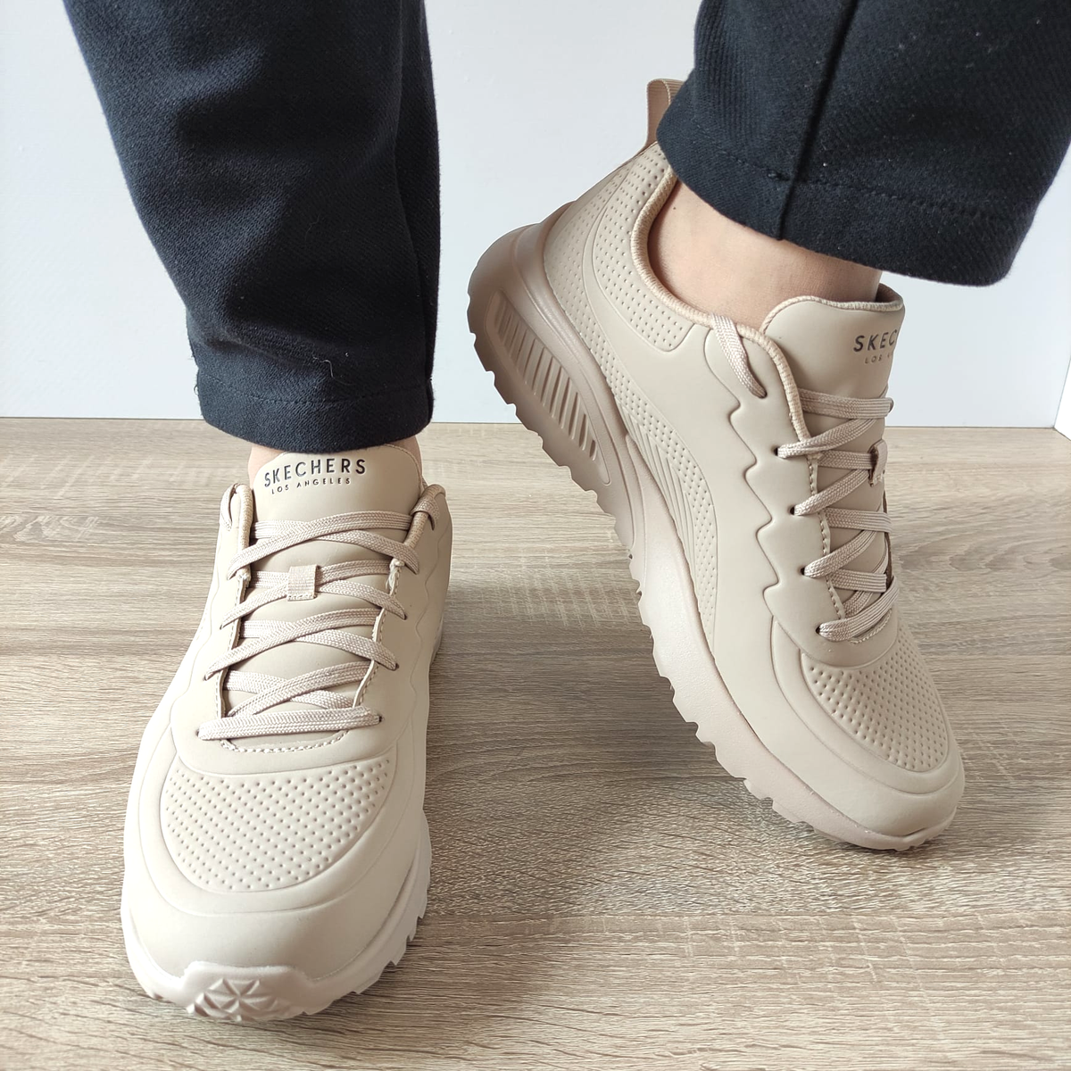 PANTOFI SPORT BARBATI SKECHERS 183120 TAN - imagine 4