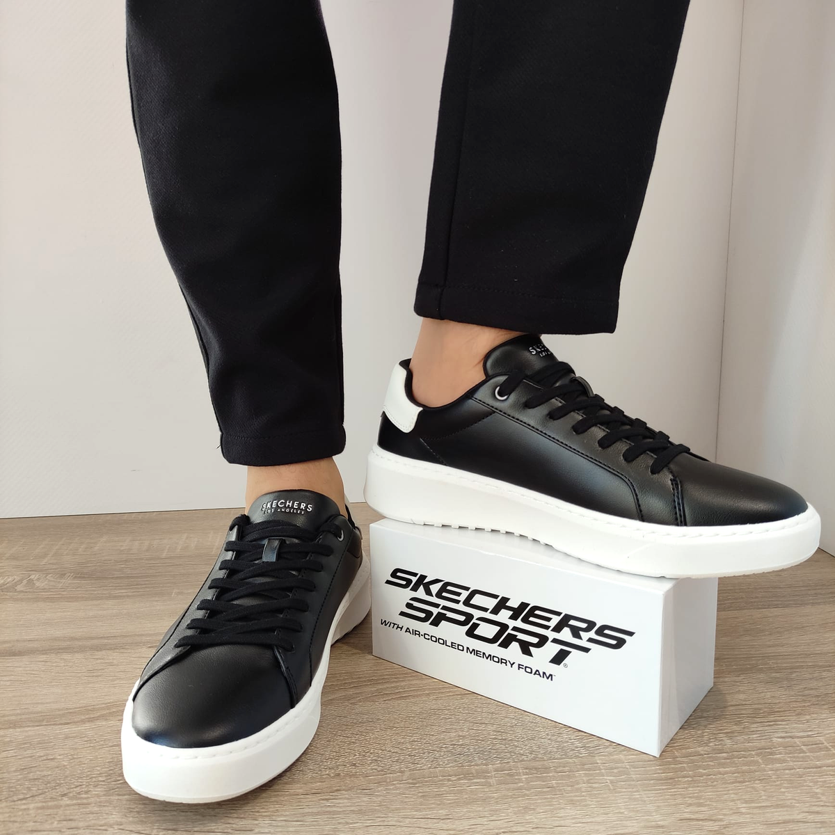 PANTOFI SPORT BARBATI SKECHERS 183175 BLK - imagine 5