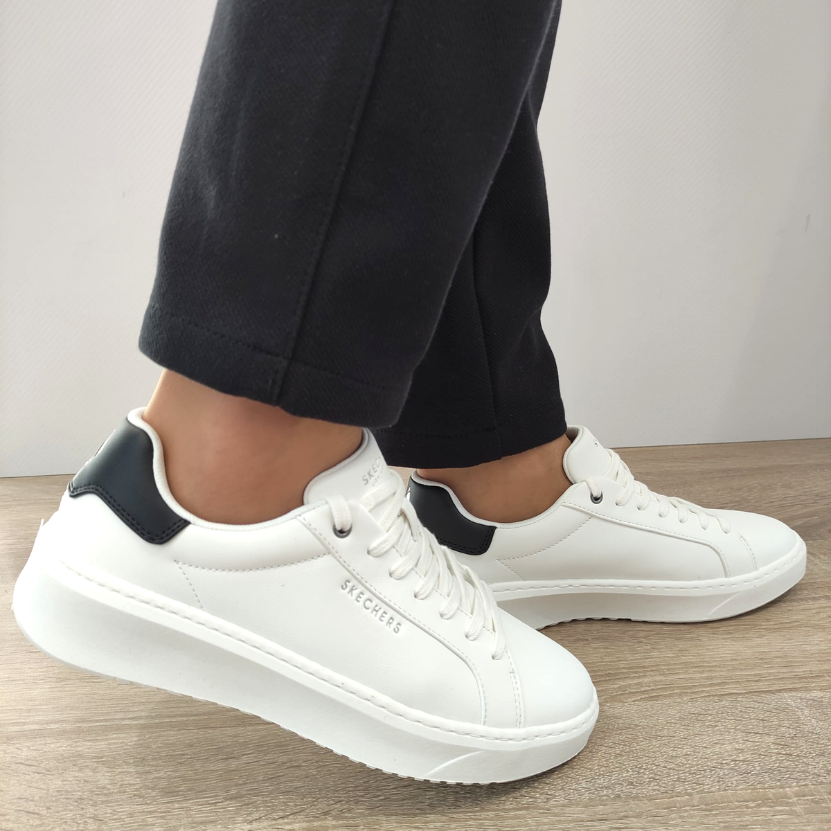 PANTOFI SPORT BARBATI SKECHERS 183175 WHT - imagine 2