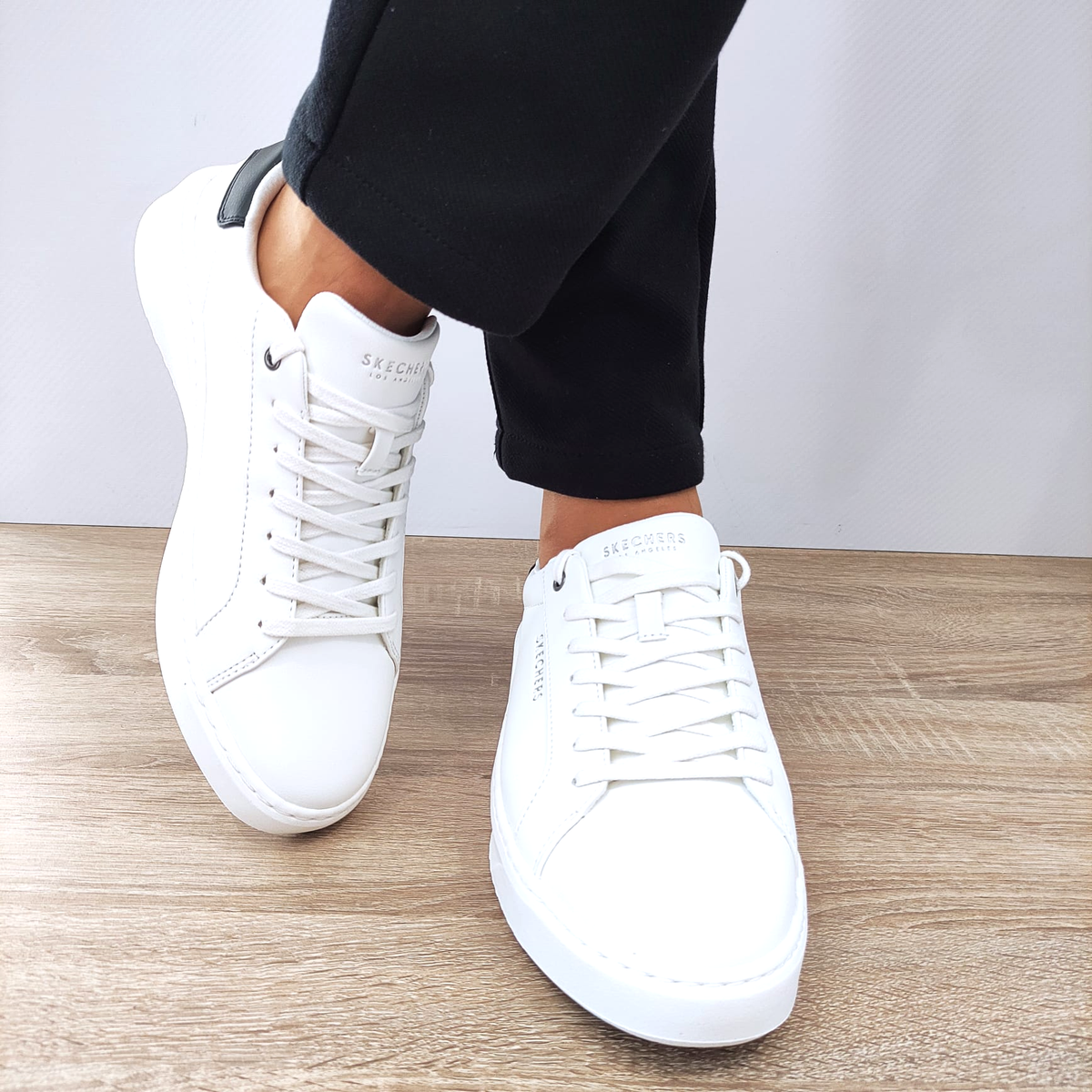 PANTOFI SPORT BARBATI SKECHERS 183175 WHT - imagine 5