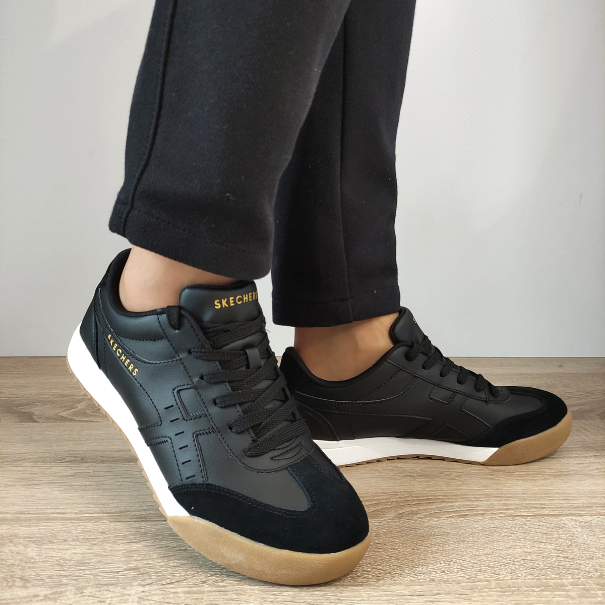 PANTOFI SPORT BARBATI SKECHERS 183280 BLK - imagine 3