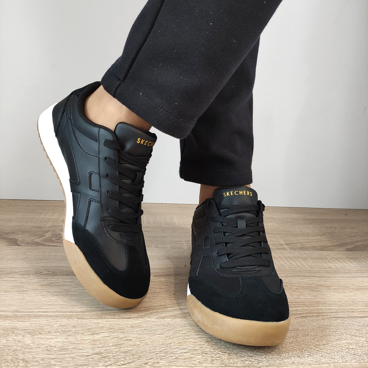 PANTOFI SPORT BARBATI SKECHERS 183280 BLK - imagine 5