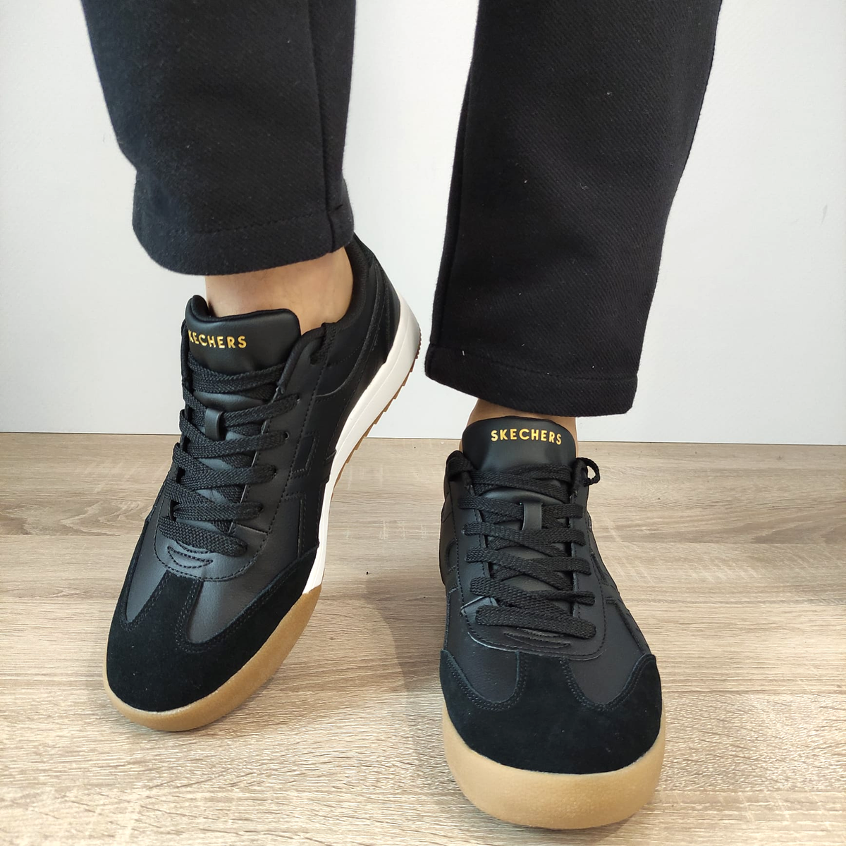 PANTOFI SPORT BARBATI SKECHERS 183280 BLK - imagine 6