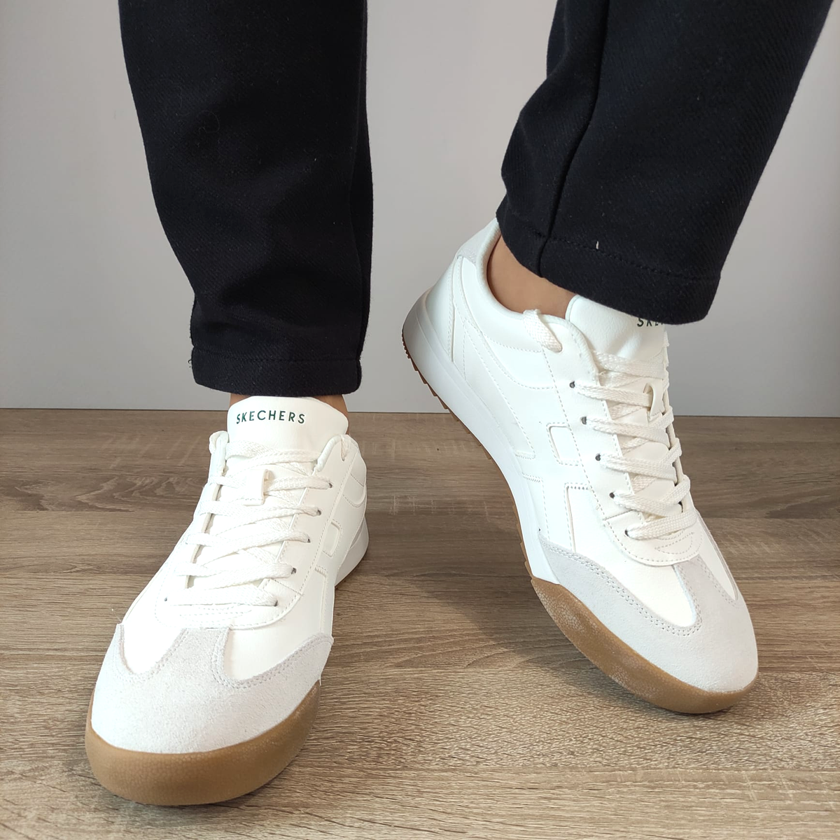 PANTOFI SPORT BARBATI SKECHERS 183280 WHT - imagine 7