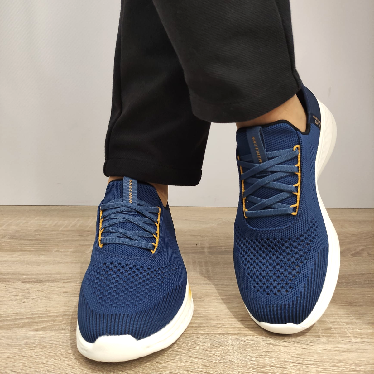 PANTOFI SPORT BARBATI SKECHERS 210810 BLU - imagine 7