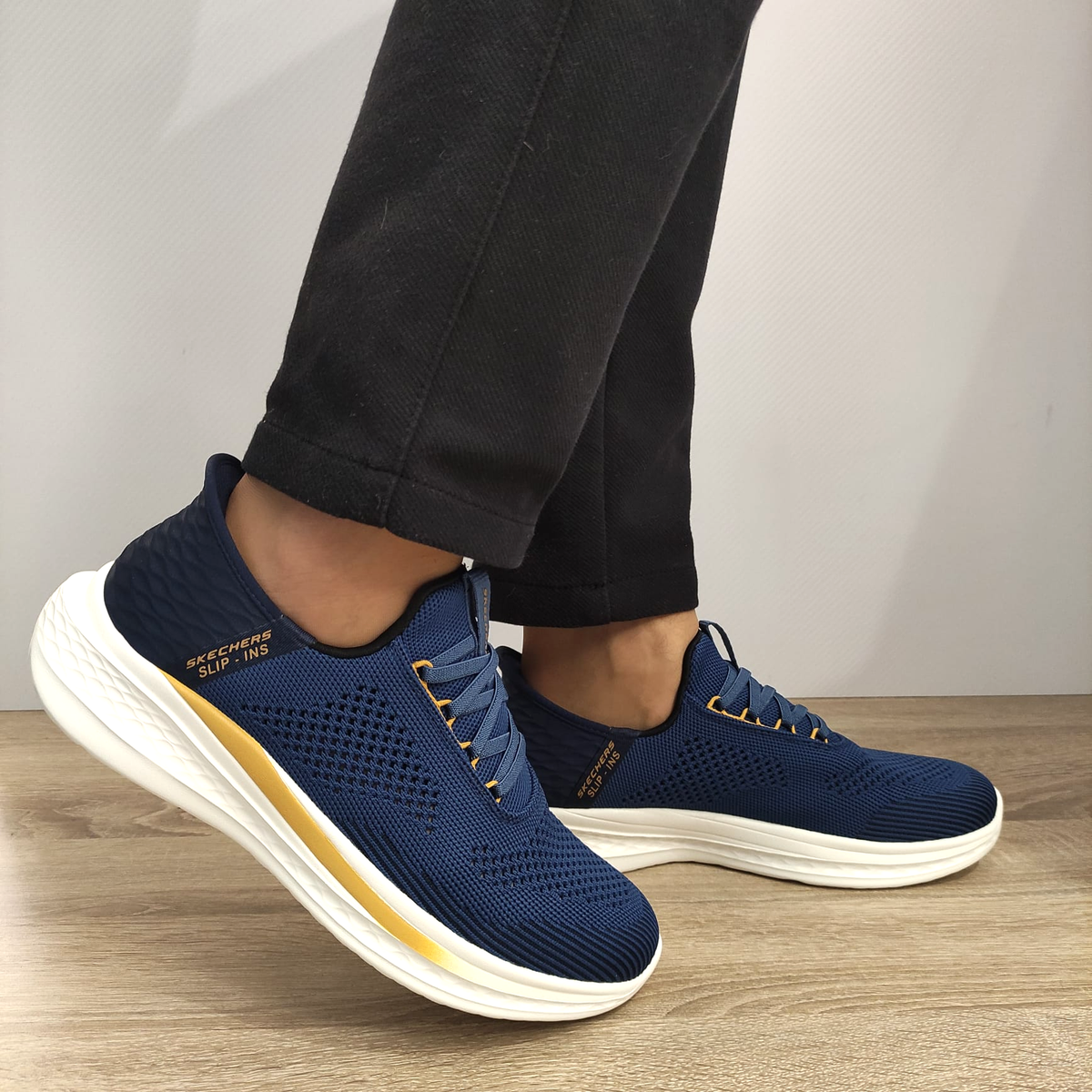 PANTOFI SPORT BARBATI SKECHERS 210810 BLU - imagine 2