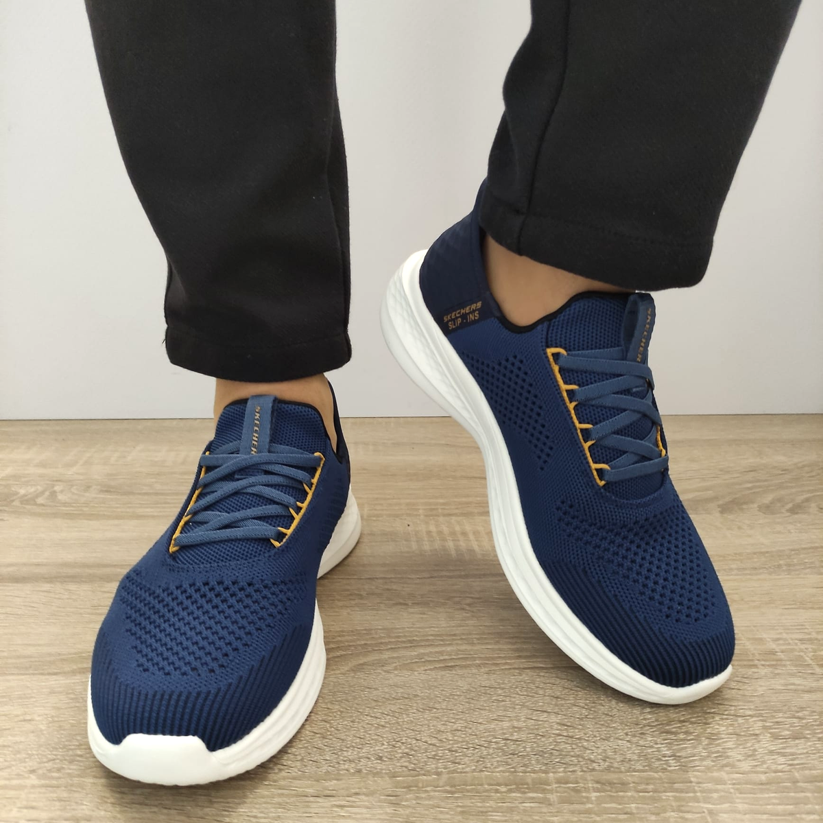 PANTOFI SPORT BARBATI SKECHERS 210810 BLU - imagine 5