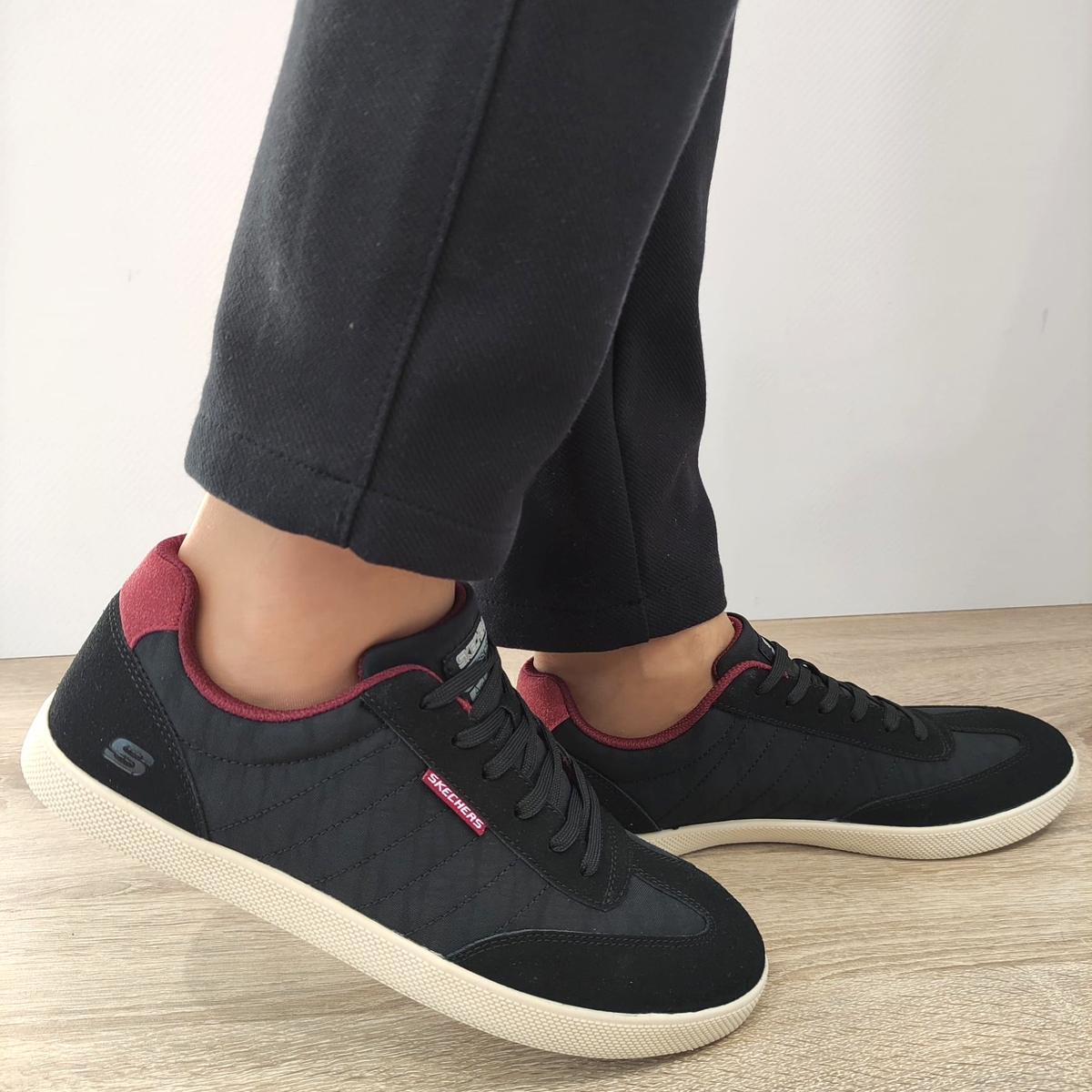 PANTOFI SPORT BARBATI SKECHERS 210824 BLK - imagine 2