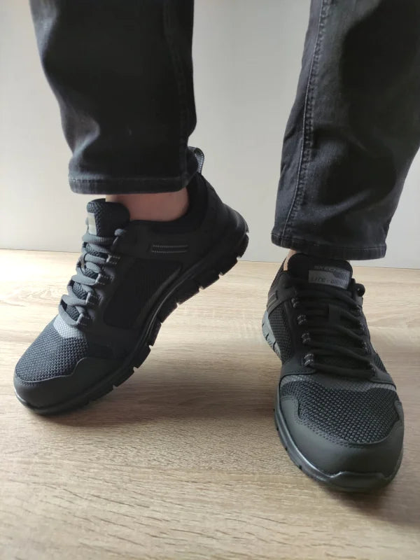Pantofi Sport Bărbați Skechers 232001 Negri – Textil – vedere 3