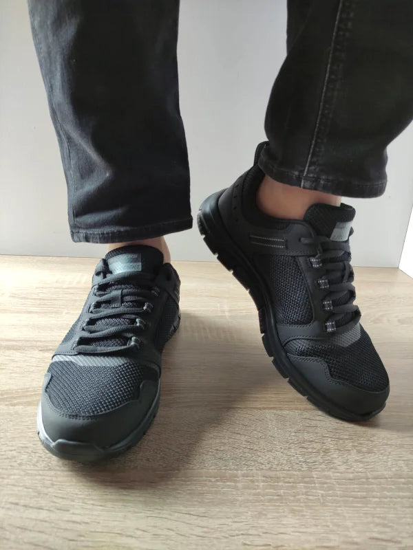Pantofi Sport Bărbați Skechers 232001 Negri – Textil – vedere 4