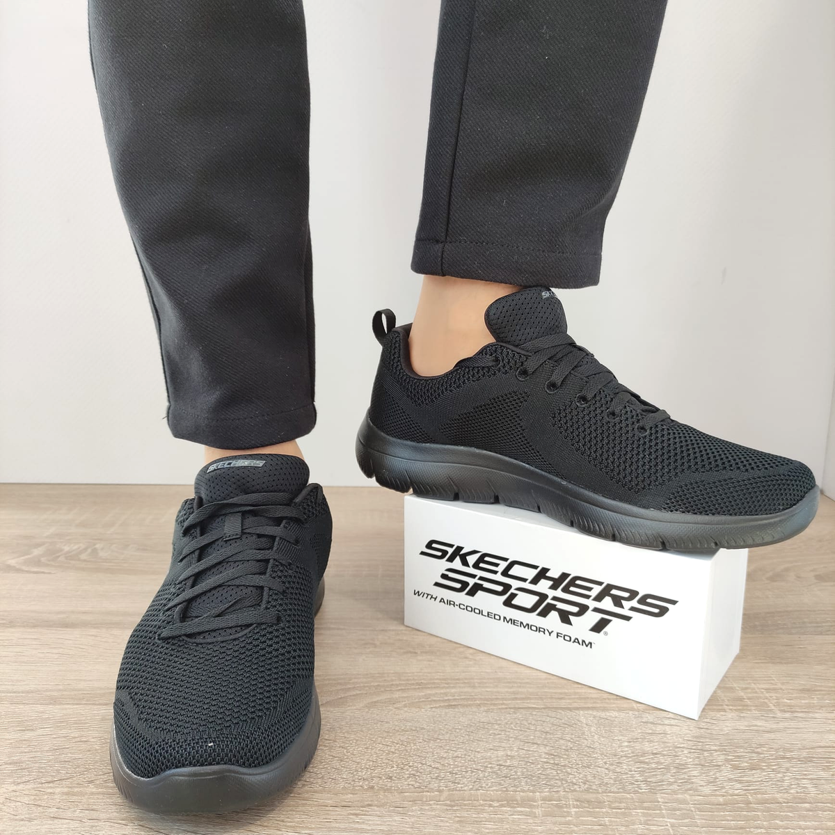 PANTOFI SPORT BARBATI SKECHERS 232057 BBK - imagine 6