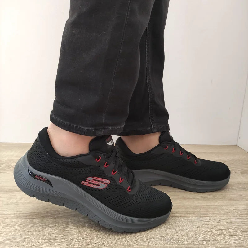 PANTOFI SPORT BARBATI SKECHERS 232700 BKRD - imagine 2