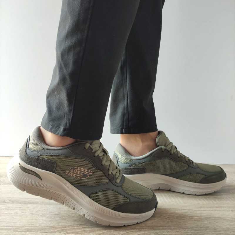 PANTOFI SPORT BARBATI SKECHERS 232702 OLV - imagine 2