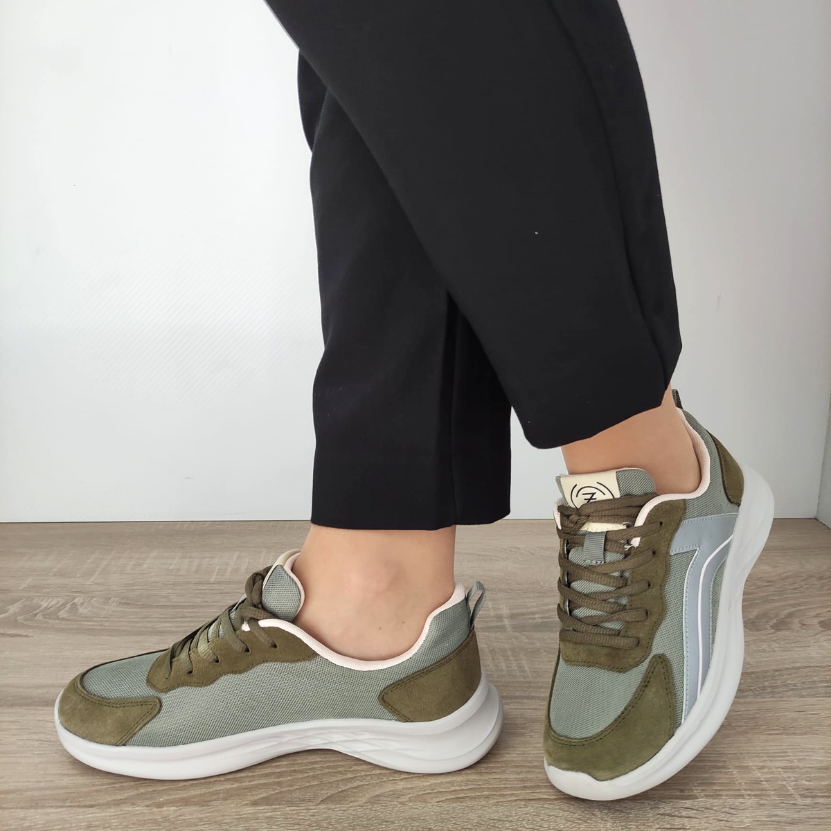 PANTOFI SPORT DAMA FORMAZIONE 66913 KAKI - imagine 3