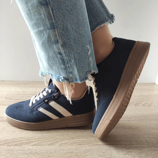 PANTOFI SPORT DAMA JANA 23784-44 BLEUMARIN CU BEJ