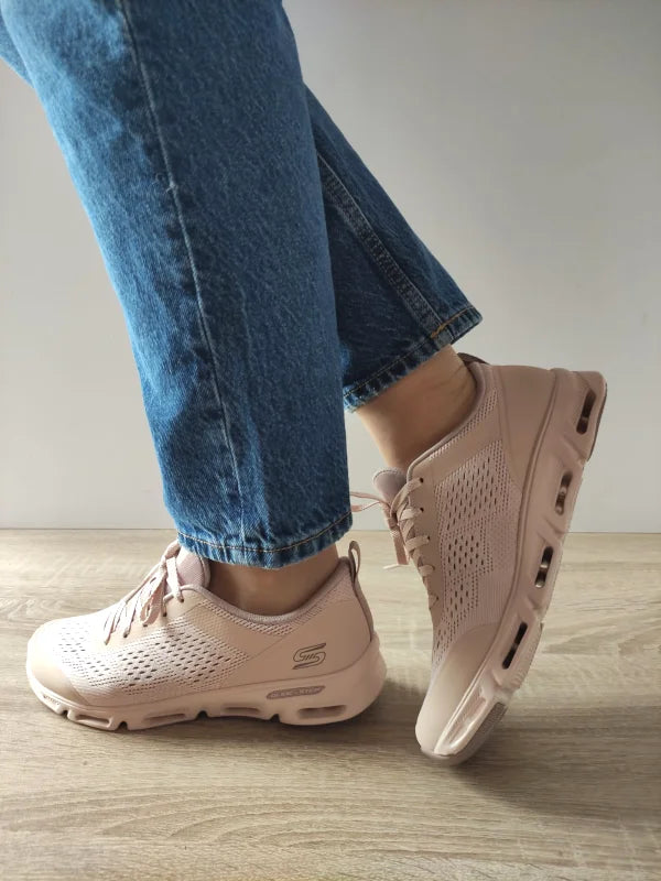 PANTOFI SPORT DAMA SKECHERS 104607 NUDE - imagine 3