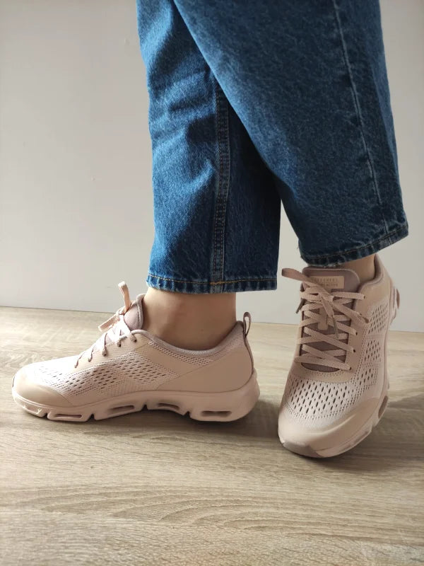 PANTOFI SPORT DAMA SKECHERS 104607 NUDE - imagine 2