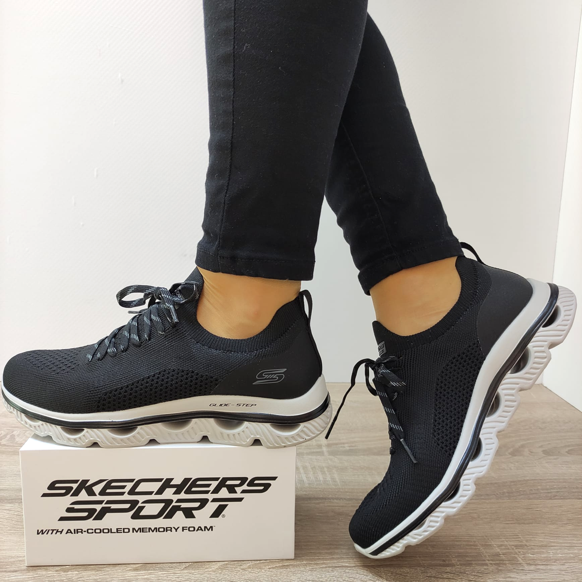 PANTOFI SPORT DAMA SKECHERS 117176 BLK - imagine 2