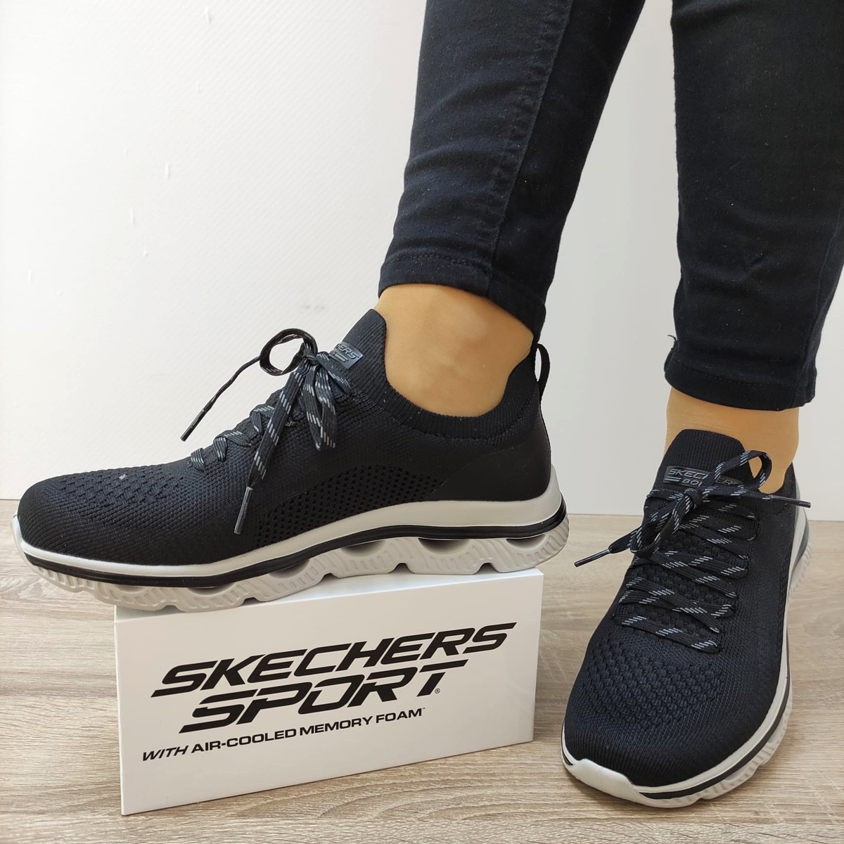 PANTOFI SPORT DAMA SKECHERS 117176 BLK - imagine 3