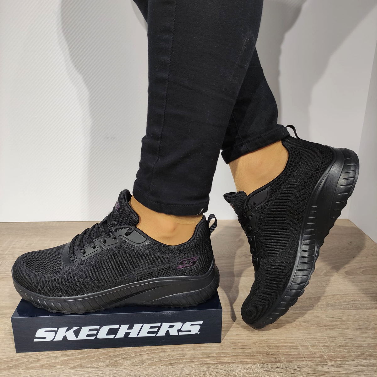 PANTOFI SPORT DAMA SKECHERS 117209 BBK - imagine 2