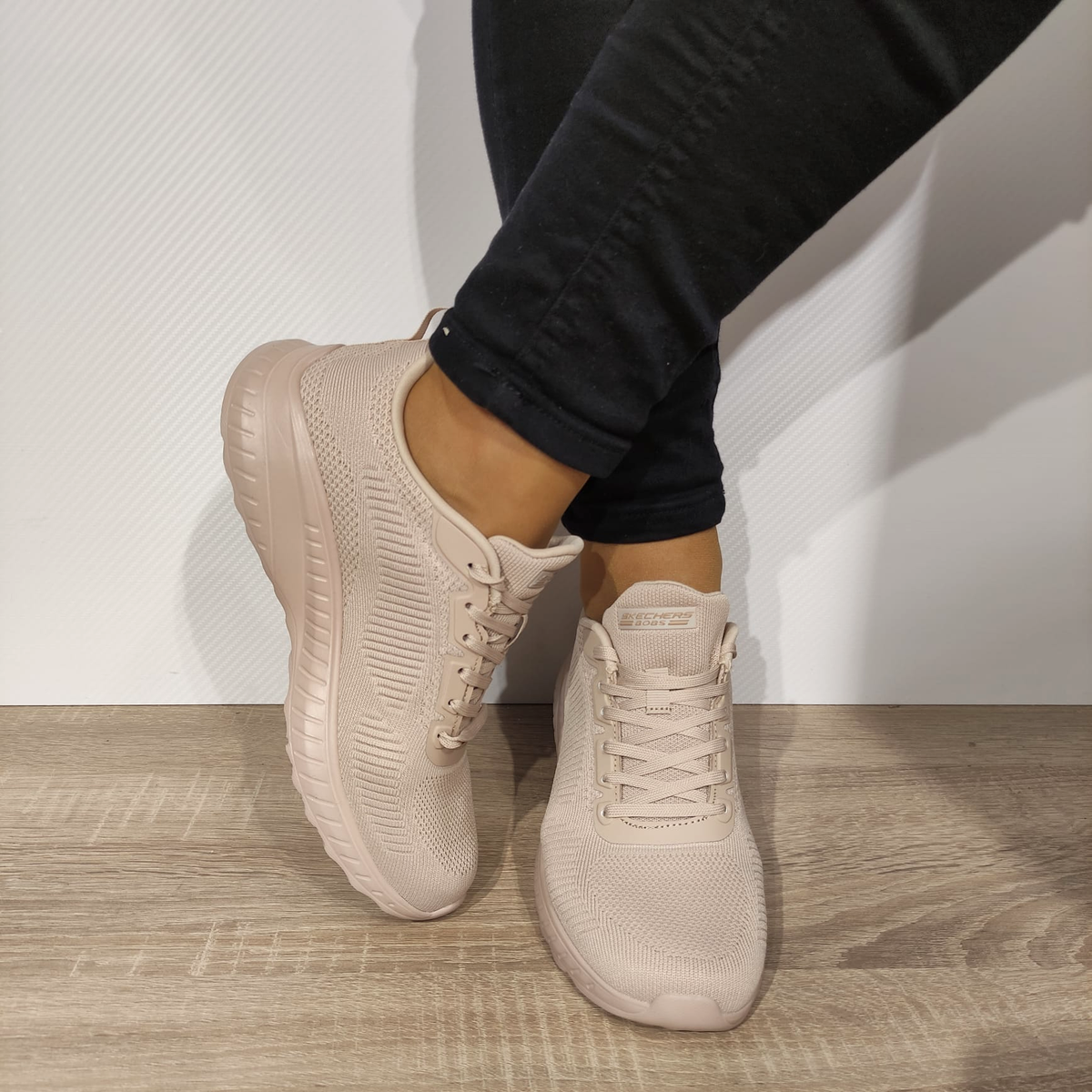 PANTOFI SPORT DAMA SKECHERS 117209 NUDE - imagine 3