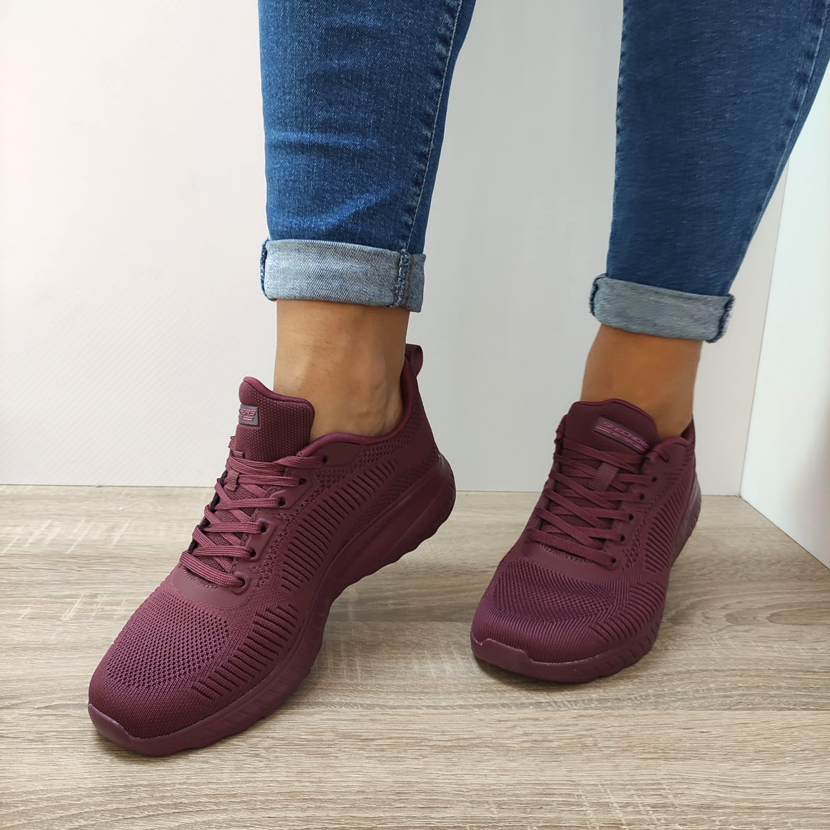 PANTOFI SPORT DAMA SKECHERS 117209 PLUM - imagine 4